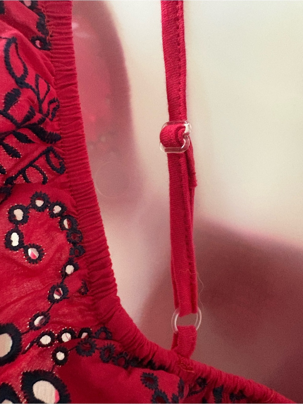 Paper Tee Embroidered Ruffle Camisole - Picture 9 of 9